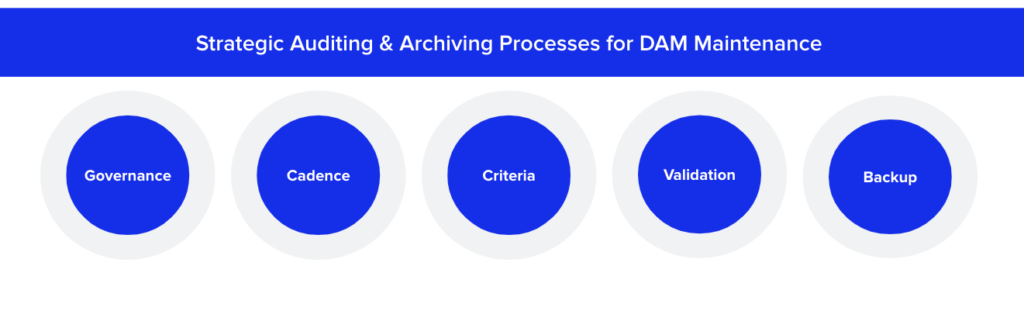 auditing proceses for DAM maintenance