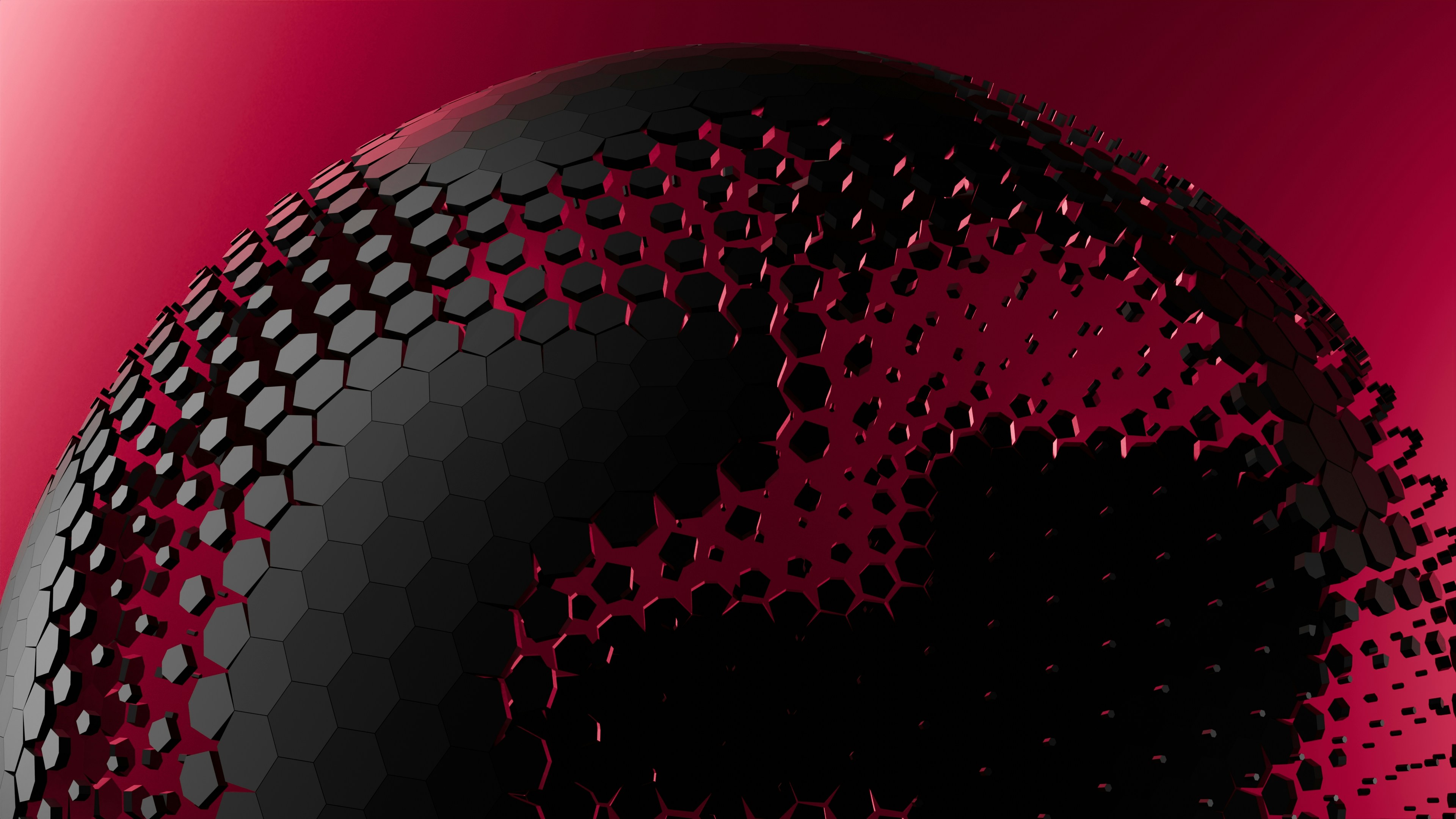 3D render of connected shapes